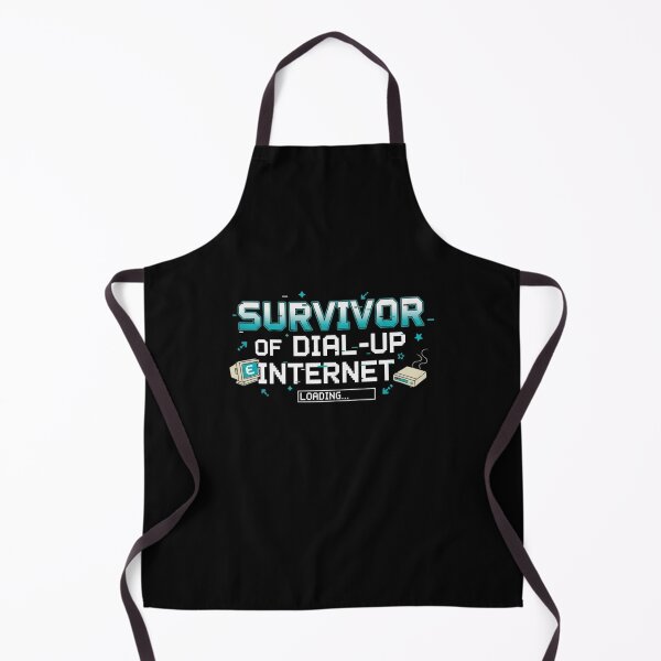 Item preview, gen x humor Survivor of Dial-Up Internet – Funny Retro Tech designed and sold by LuxeGraphix.