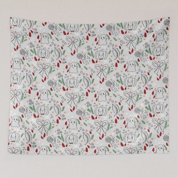 Item preview, Halloween autumn seamless pattern designed and sold by MimiKoo.