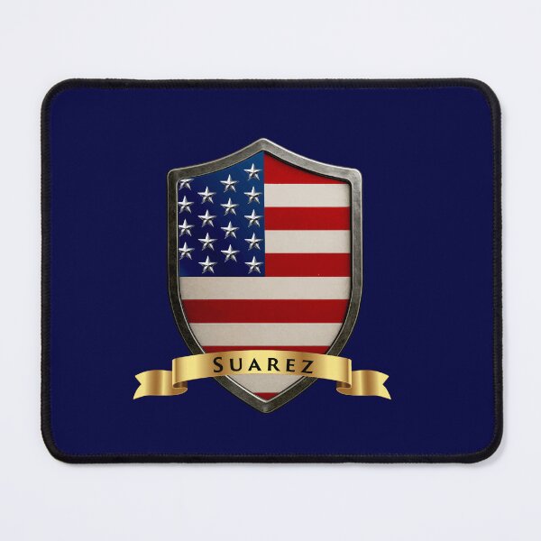 Item preview, Suarez Family USA Shield, Stars & Stripes Pride Crest designed and sold by Highlandkings.