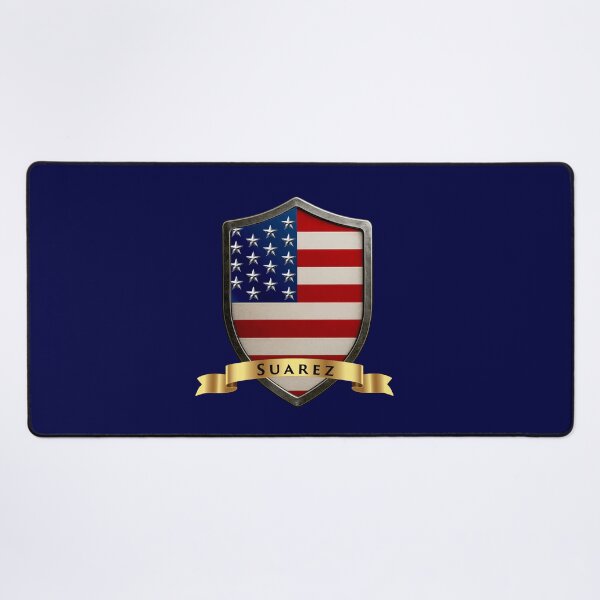 Item preview, Suarez Family USA Shield, Stars & Stripes Pride Crest designed and sold by Highlandkings.