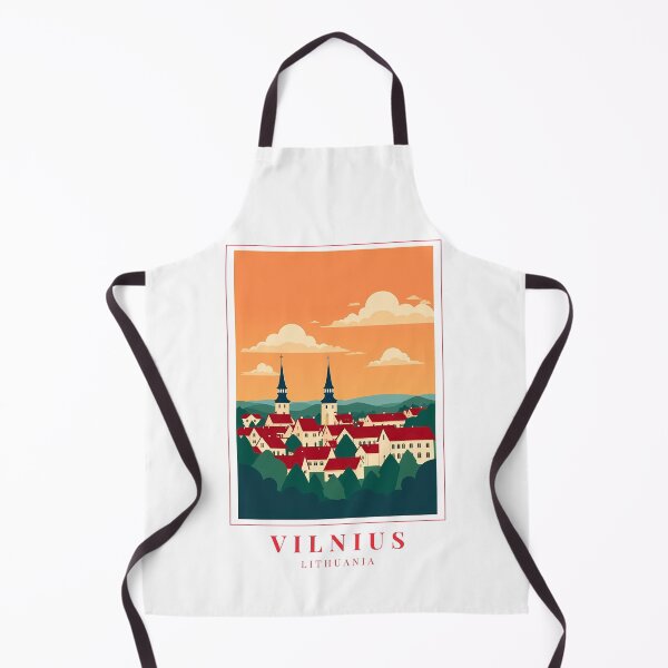 Item preview, Vilnius Lithuania Illustration – Historic Skyline, Baroque Streets & Cultural Charm designed and sold by MapMyMiles.