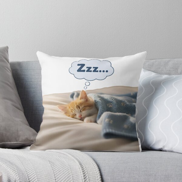 Item preview, Sleeping Kitten Under Cozy Blanket designed and sold by DroolWorthyUS.