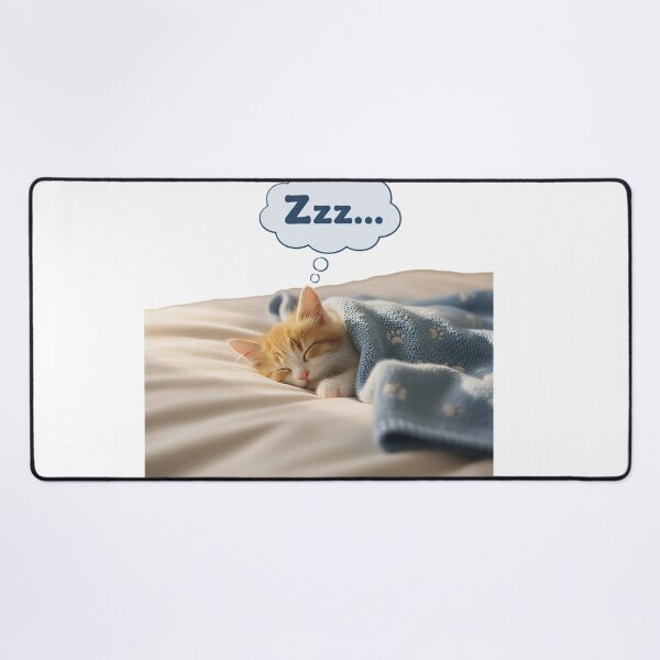 Item preview, Sleeping Kitten Under Cozy Blanket designed and sold by DroolWorthyUS.