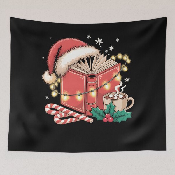 Item preview, Book Lover Christmas Santa Hat Reading Teacher Men Women Kids designed and sold by clothesy7.
