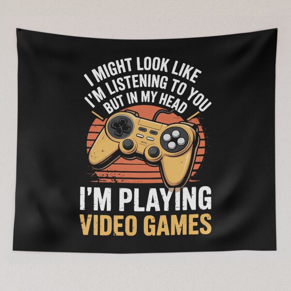 Item preview, Playing Video Games Gamer designed and sold by CookWorldLaughs.