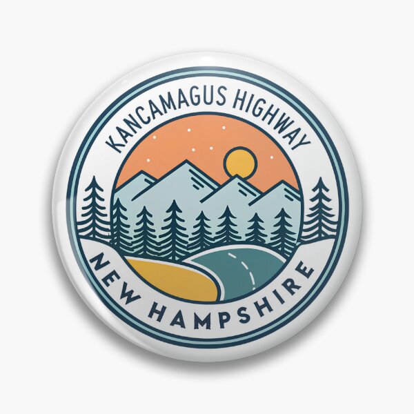 Item preview, Retro Kancamagus Highway Badge — Scenic New Hampshire Travel  designed and sold by VividOrganica.