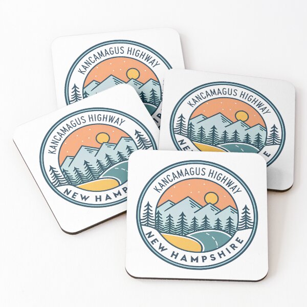 Item preview, Retro Kancamagus Highway Badge — Scenic New Hampshire Travel  designed and sold by VividOrganica.