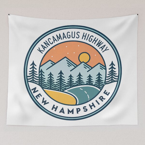 Item preview, Retro Kancamagus Highway Badge — Scenic New Hampshire Travel designed and sold by VividOrganica.