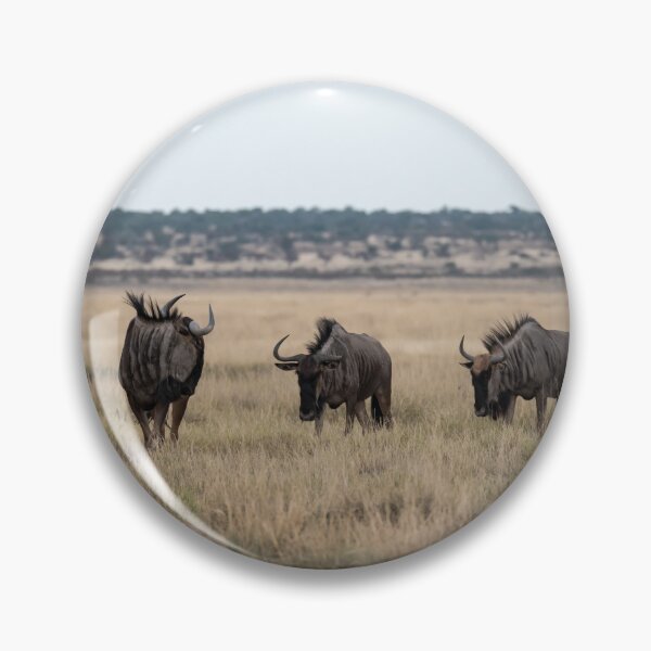 Item preview, Line of Horns — Blue Wildebeest Across the Etosha Grasslands, Namibia (2023) designed and sold by DavideAntoniani.