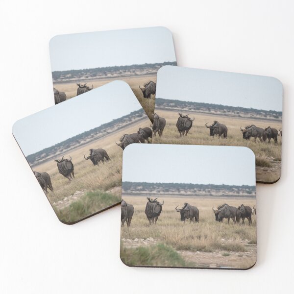 Item preview, Line of Horns — Blue Wildebeest Across the Etosha Grasslands, Namibia (2023) designed and sold by DavideAntoniani.