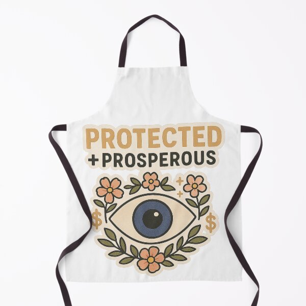 Item preview, Protected + Prosperous | Evil Eye Floral Boho Protection Sticker & Printable Wall Art | Money Sticker designed and sold by HerDreamCodes.