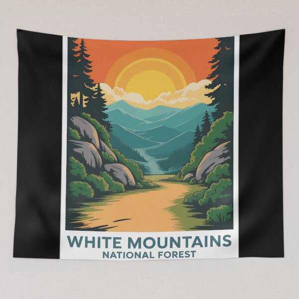 Item preview, White Mountains National Forest — Retro Scenic Road Trave designed and sold by VividOrganica.