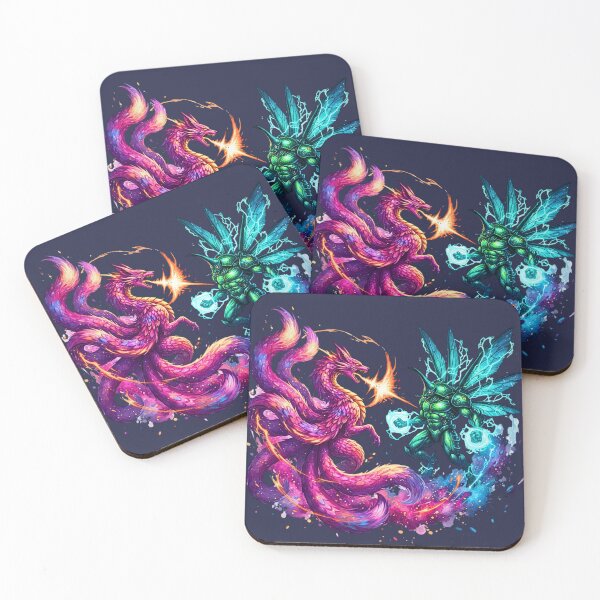 Item preview, Cosmic Clash | The Kitsune Dragon vs. The Voltaic Insectoid designed and sold by E-SarnEdge.