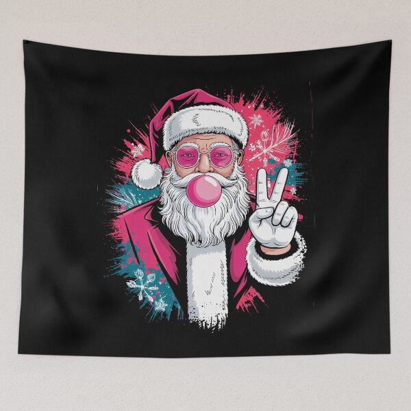 Item preview, Santa Claus Blowing Sunglasses Christmas designed and sold by DoorwayThreads.