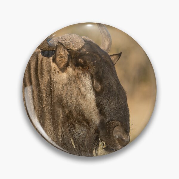 Item preview, Quiet Strength — Blue Wildebeest Portrait, Etosha, Namibia (2023) designed and sold by DavideAntoniani.