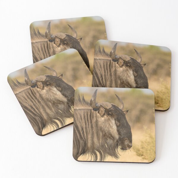 Item preview, Quiet Strength — Blue Wildebeest Portrait, Etosha, Namibia (2023) designed and sold by DavideAntoniani.