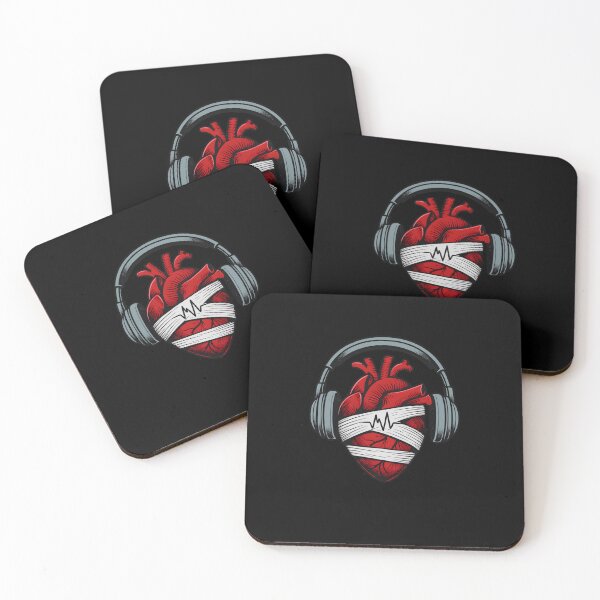 Item preview, Auriculares anatómicos Heart Beats Music Lover designed and sold by MarCinu Art.