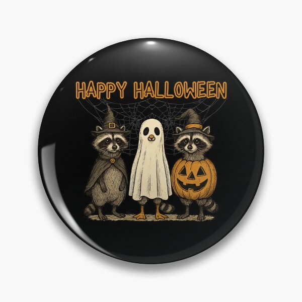 Item preview, Happy Halloween Racoons Aesthetic  designed and sold by LisaMichelleArt.