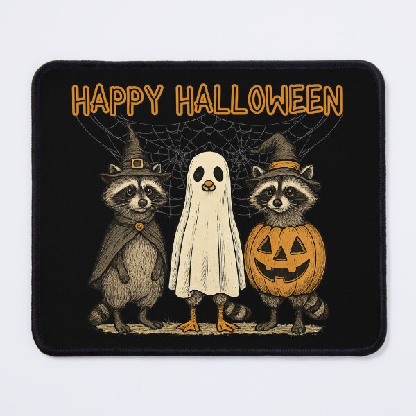 Item preview, Happy Halloween Racoons Aesthetic  designed and sold by LisaMichelleArt.