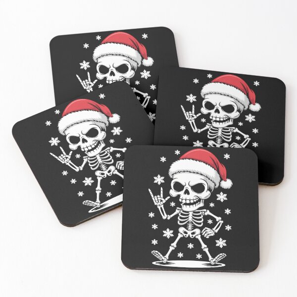 Item preview, Santa Skeleton Christmas Music designed and sold by DoorwayThreads.