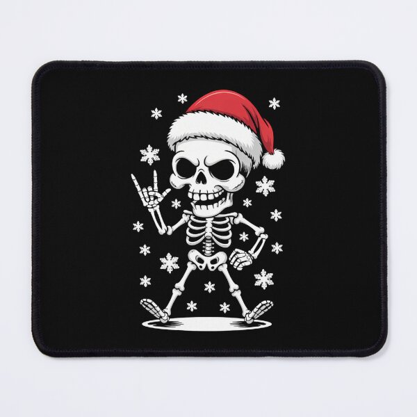 Item preview, Santa Skeleton Christmas Music designed and sold by DoorwayThreads.