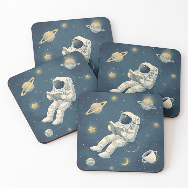 Item preview, Dreamy Astronaut Reading Among the Stars designed and sold by ChicTrendz.