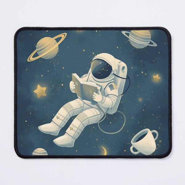 Item preview, Dreamy Astronaut Reading Among the Stars designed and sold by ChicTrendz.