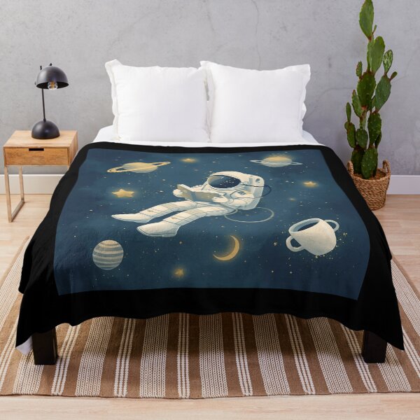 Item preview, Dreamy Astronaut Reading Among the Stars designed and sold by ChicTrendz.