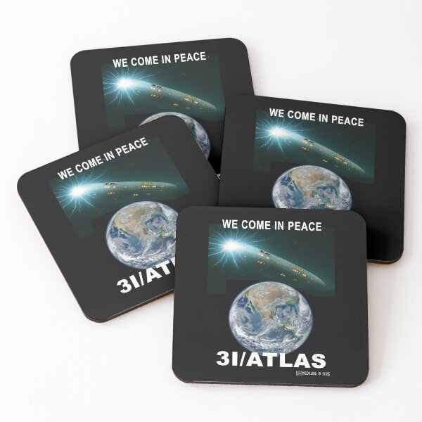Item preview, 3I/Atlas - We Come In Peace designed and sold by EyeMagined.