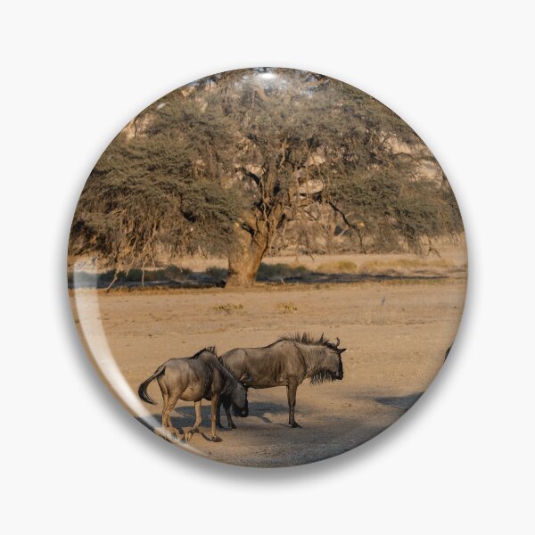 Item preview, Under the Acacia — Blue Wildebeest at the Waterhole, Etosha, Namibia (2023) designed and sold by DavideAntoniani.