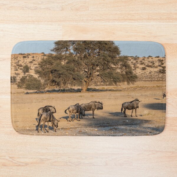 Item preview, Under the Acacia — Blue Wildebeest at the Waterhole, Etosha, Namibia (2023) designed and sold by DavideAntoniani.