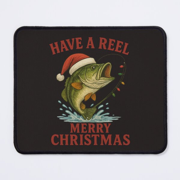 Item preview, “Christmas Bass Fishing – Have a Reel Merry Christmas” designed and sold by sssweetness.