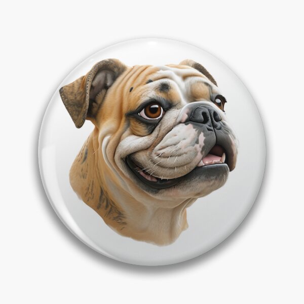 Item preview, Stylish, happy Bulldog portrait designed and sold by adey68.