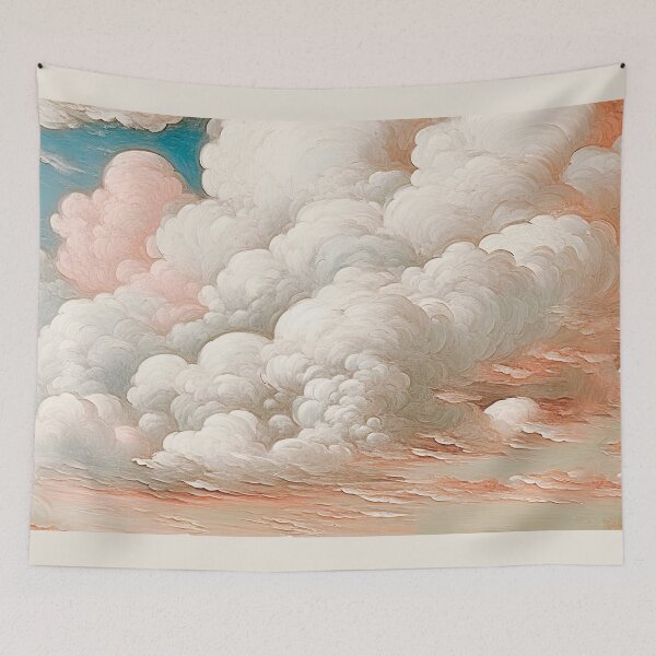 Item preview, Ethereal Swirling Pastel Cloud Abstract Art Print designed and sold by LanaGustavsson.