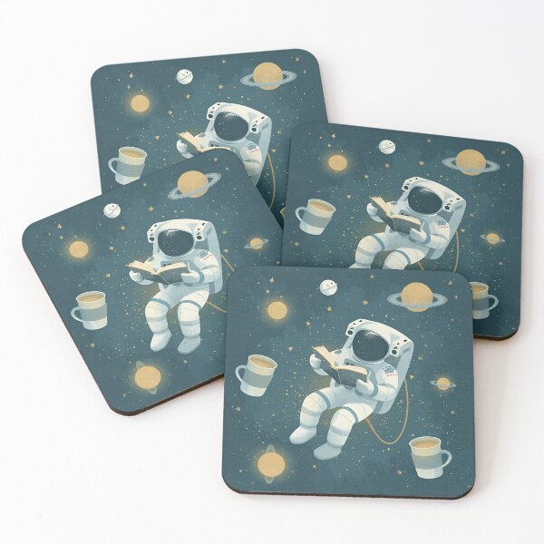Item preview, Cosmic Coffee Break with Dreamy Astronaut designed and sold by ChicTrendz.