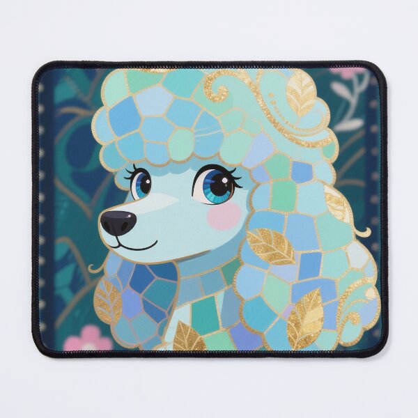 Item preview, Cerulean Canine in a Mosaic Garden designed and sold by Lizetteh.