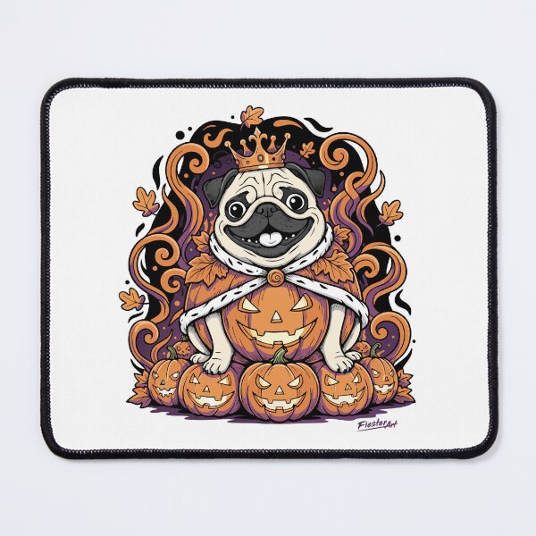 Item preview, King of Pugs & Pumpkins designed and sold by FiesterArt.