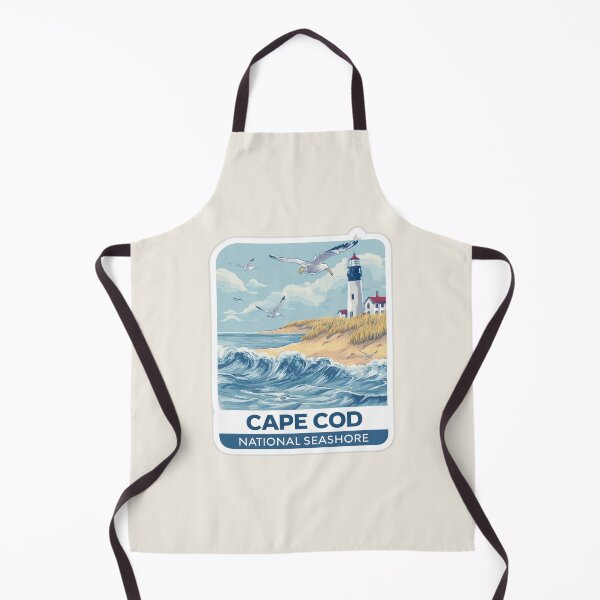 Item preview, Cape Cod National Seashore Vintage Travel Sticker Retro Lighthouse & Dunes Design designed and sold by Blurbean.