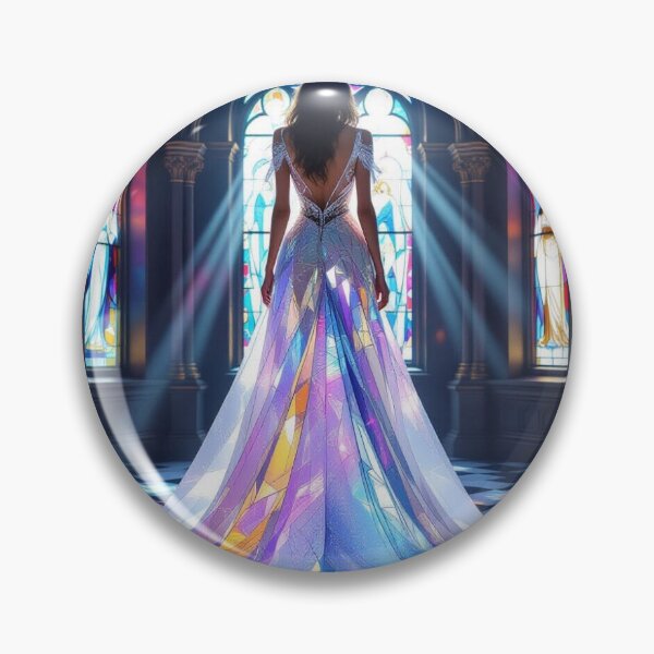Item preview, Cathedral Glow - Glass dress meets light poetry – stained glass fashion meets wearable sculpture designed and sold by FotoworldEdel.
