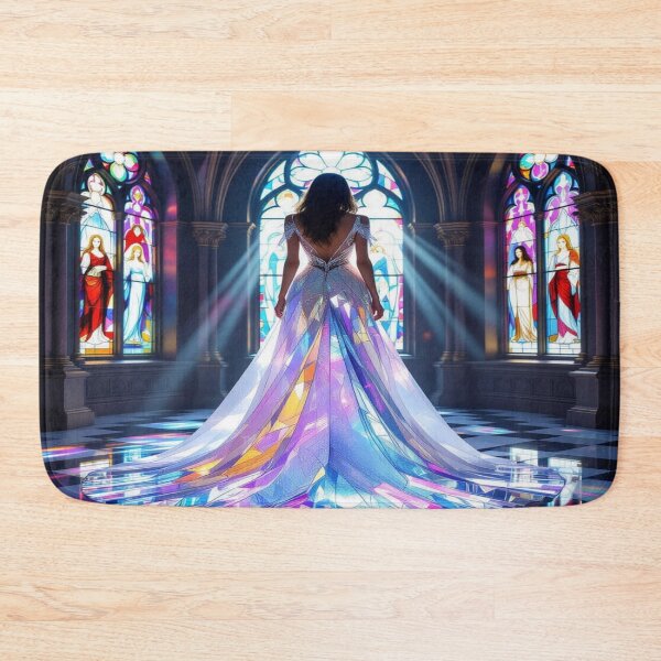 Item preview, Cathedral Glow - Glass dress meets light poetry – stained glass fashion meets wearable sculpture designed and sold by FotoworldEdel.