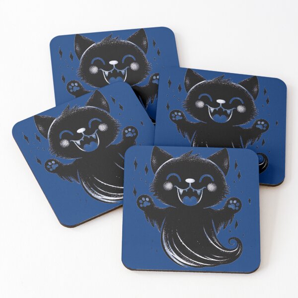 Item preview, Cute Ghost Black Cat Halloween designed and sold by HappyHavenStu.