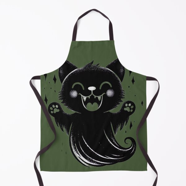 Item preview, Cute Ghost Black Cat Halloween designed and sold by HappyHavenStu.