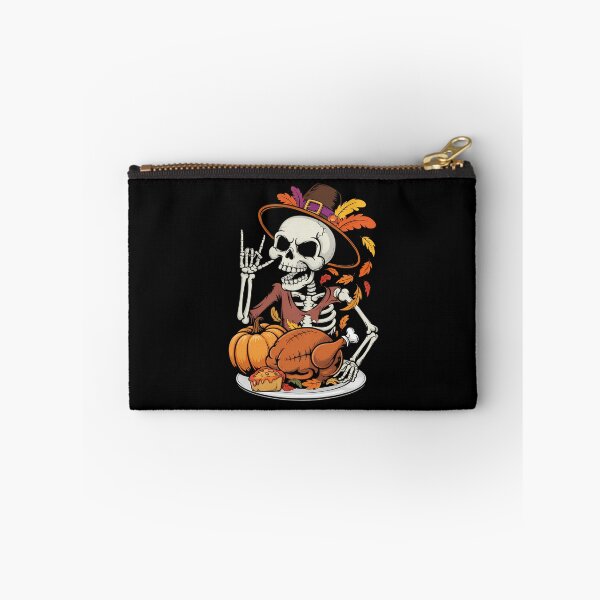 Item preview, Thanksgiving Skeleton Funny Rock Hand Fall designed and sold by WalshDrawnLaugh.