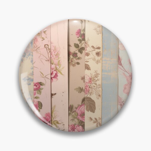 Item preview, Flower pattern vintage shabby chic designed and sold by She was a  Dreamer....