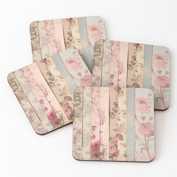 Item preview, Flower pattern vintage shabby chic designed and sold by She was a  Dreamer....