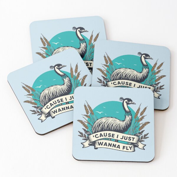 Item preview, Emu Just Wanna Fly / Funny Emu Humor designed and sold by Scaryzz.