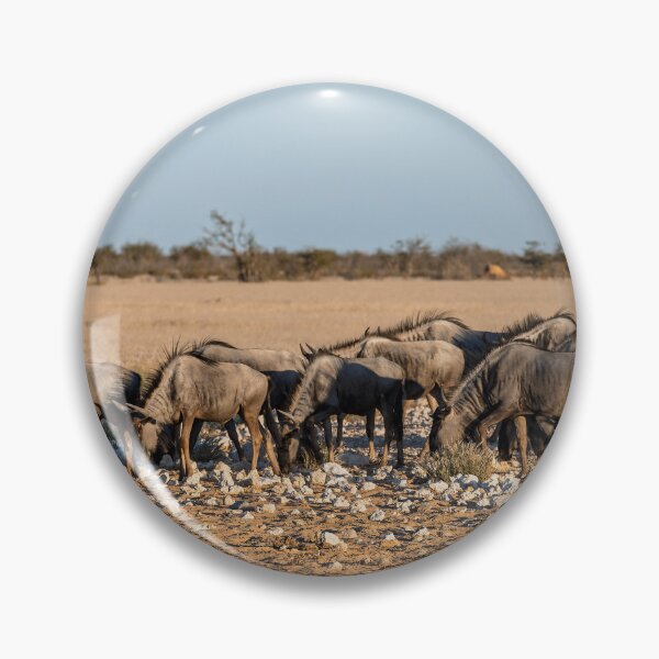 Item preview, Salt Stones — Blue Wildebeest Herd Grazing, Etosha, Namibia (2023) designed and sold by DavideAntoniani.