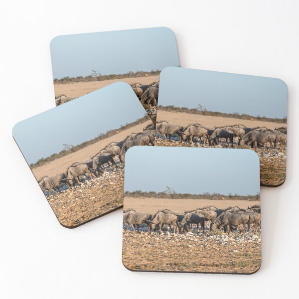 Item preview, Salt Stones — Blue Wildebeest Herd Grazing, Etosha, Namibia (2023) designed and sold by DavideAntoniani.