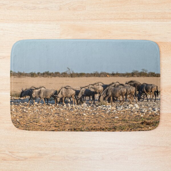 Item preview, Salt Stones — Blue Wildebeest Herd Grazing, Etosha, Namibia (2023) designed and sold by DavideAntoniani.