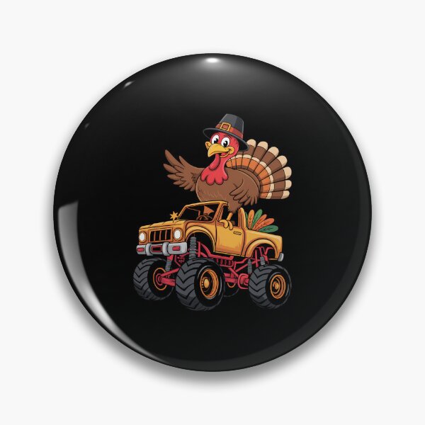 Item preview, Thanksgiving Turkey Monster Truck Fall Cute designed and sold by WalshDrawnLaugh.